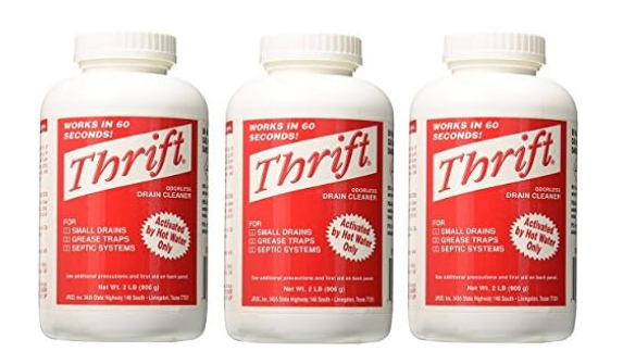 Thrift Marketing GIDDS-TY-0400879 Odorless Drain Cleaner 2 lb 3-Pack